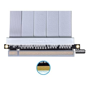 PCパーツ PW-PCI-4-60W Amazon.com: Lian Li 600mm PCI-e 4.0 Riser Cable White - PW